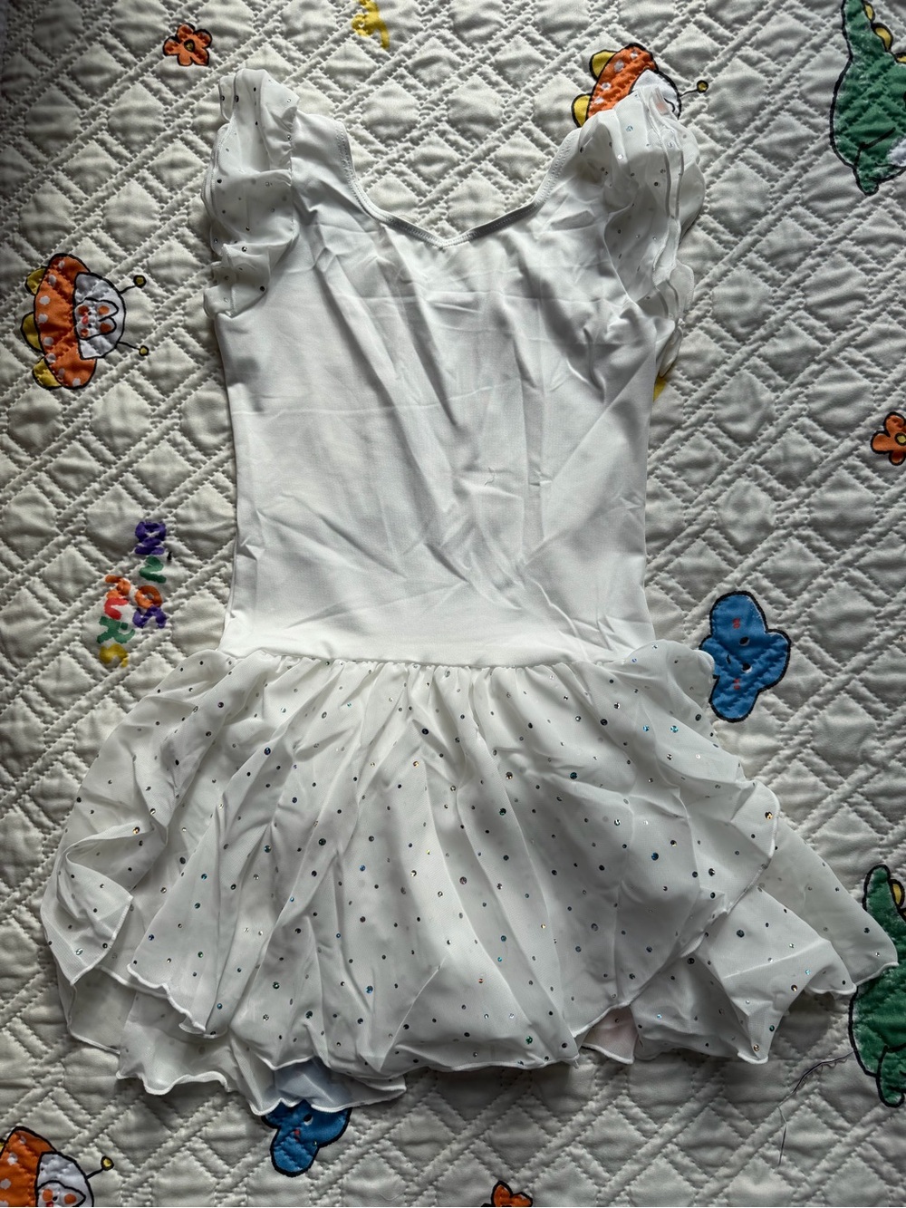 White Sparkle youth Tutu Dress Kids Costume size 10/11 years